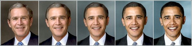 George Bush and Obama